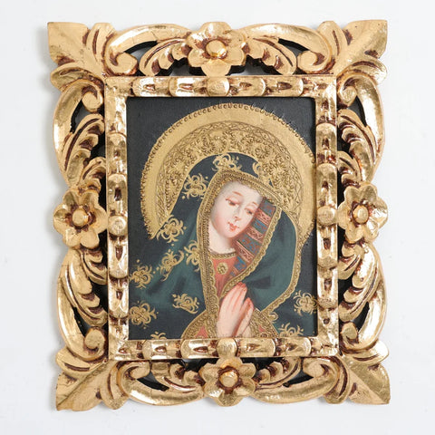 Marco mas Pintura Cuzqueña 33 x 39cm
