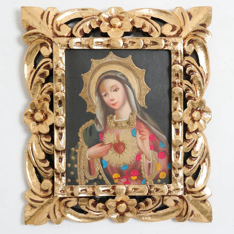 Marco mas Pintura Cuzqueña 33 x 39cm