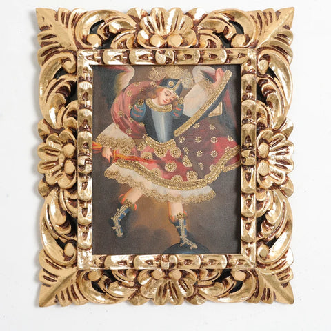 Marco mas Pintura Cuzqueña 33 x 39cm