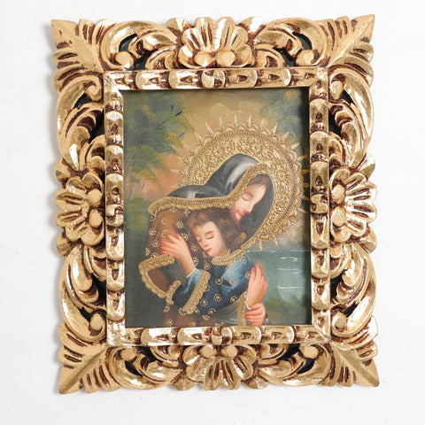 Marco mas Pintura Cuzqueña 33 x 39cm