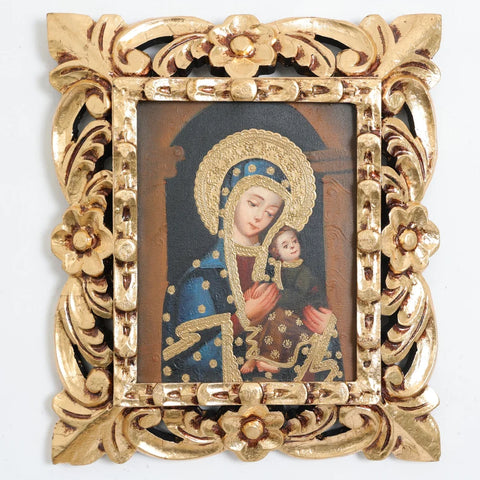 Marco mas Pintura Cuzqueña 33 x 39cm