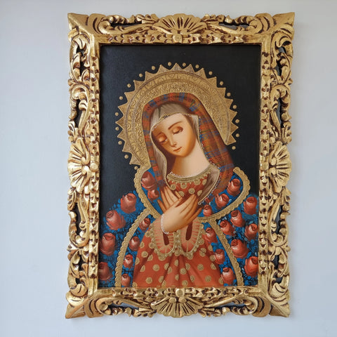 Descubre el arte religioso de las pinturas cuzqueñas: expresiones vibrantes que capturan la devoción y la historia cultural de Perú - Pintura Cuzqueña - Pintura Peruana - Arte Religioso - Escuela Cuzqueña - Virgen - Santos - Arcangel - Pintura Oleo