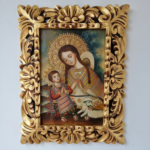 Descubre el arte religioso de las pinturas cuzqueñas: expresiones vibrantes que capturan la devoción y la historia cultural de Perú - Pintura Cuzqueña - Pintura Peruana - Arte Religioso - Escuela Cuzqueña - Virgen - Santos - Arcangel - Pintura Oleo