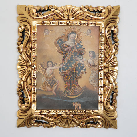 Descubre el arte religioso de las pinturas cuzqueñas: expresiones vibrantes que capturan la devoción y la historia cultural de Perú - Pintura Cuzqueña - Pintura Peruana - Arte Religioso - Escuela Cuzqueña - Virgen - Santos - Arcangel - Pintura Oleo