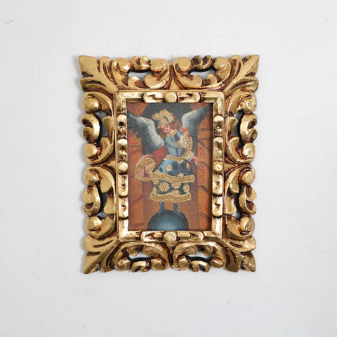 Pintura Cuzqueña con Marco " San Miguel " 82