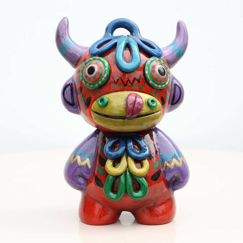 🏺✨ Ícaro Torito de Pucará – Cerámica Iconográfica Artesanal ✨