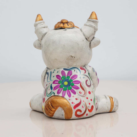 🐂❤️ Toro Amoroso 12 cm – Cerámica Iconográfica ✨