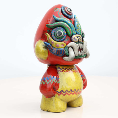 🛡️🌿 Ícaro Guardián 15 cm – Cerámica Iconográfica ✨