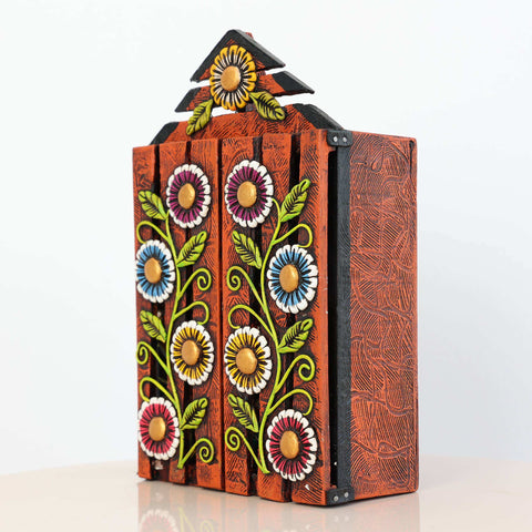 🌟✨ Retablo Andino Nacimiento Naranja de 25 cm ✨