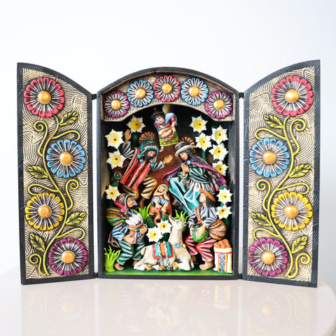 Retablo Andino " Nacimiento "