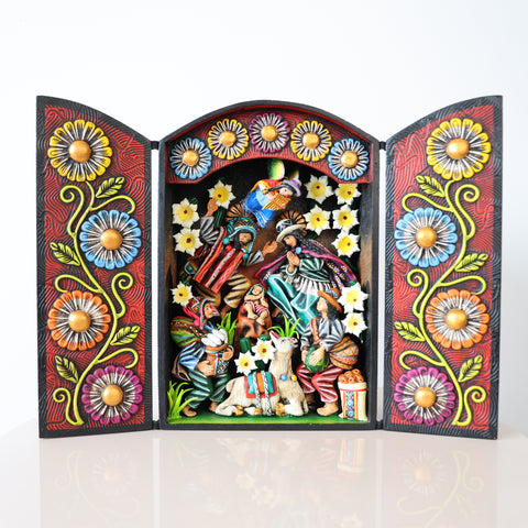 Retablo Andino " Nacimiento "