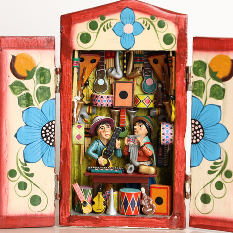 Retablo Andino " Venta de Instrumentos "