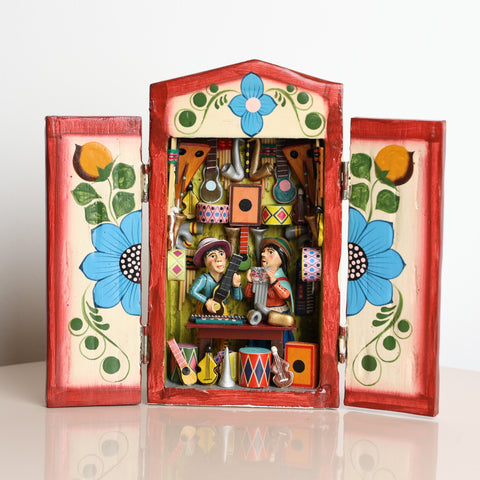 Retablo Andino "Baño de Florecimiento"