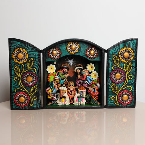 Retablo Andino " Nacimiento"