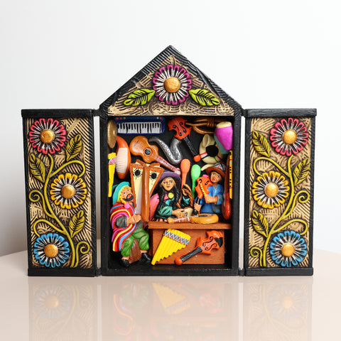 Retablo Andino " Tienda de Instrumentos"