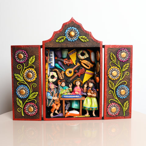 Retablo Andino " Tienda de Instrumentos"