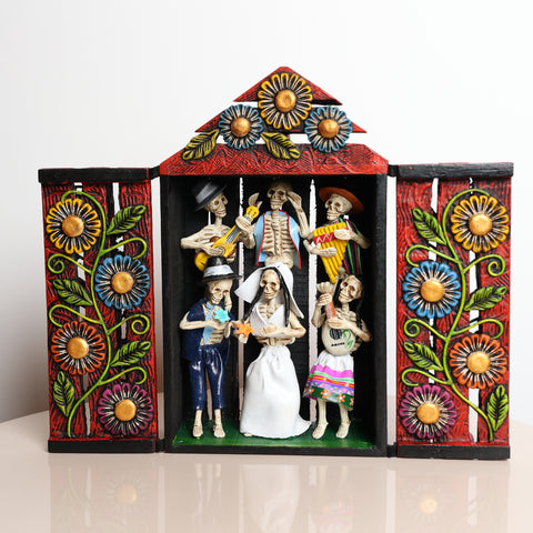 Retablo Andino " La boda"