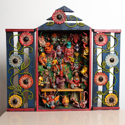 Retablo Andino " Mascaras"