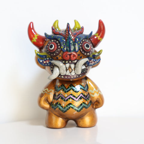 🐲 Ícaro Decorativo de Cerámica “Diablillo Andino Cobre”