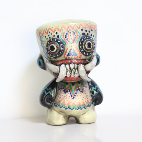 🗿 Cuchimilco Contemporáneo – Figura Cerámica Artesanal (15 cm)