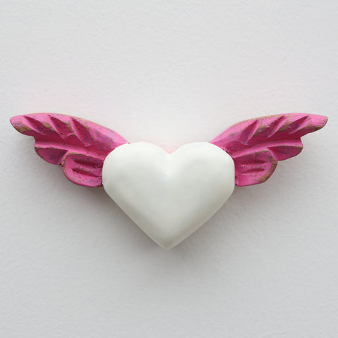 💖 Corazón Alado Mini – Decoración Artesanal Vintage 🕊️