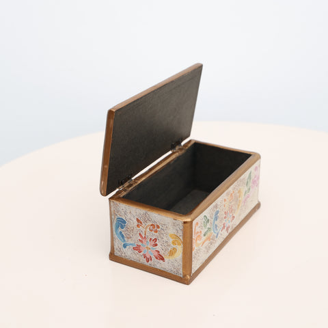 ✨📦 Cofre Decorativo de Vidrio Pintado a Mano ✨📦