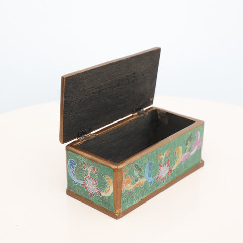 ✨📦 Cofre Decorativo de Vidrio Pintado a Mano ✨📦