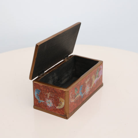 ✨📦 Cofre Decorativo de Vidrio Pintado a Mano ✨