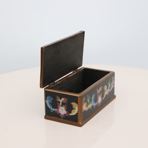 ✨📦 Cofre Decorativo de Vidrio Pintado a Mano ✨📦