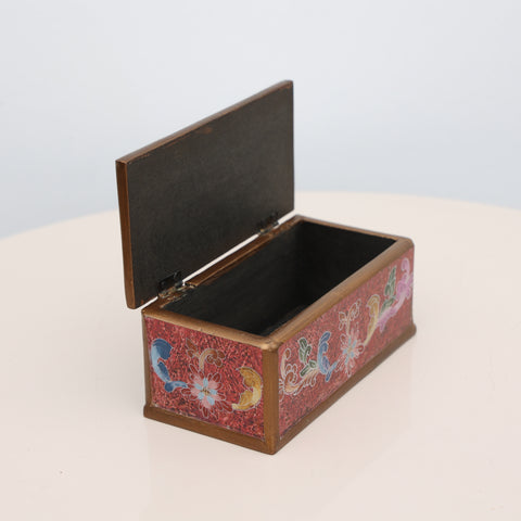 ✨📦 Cofre Decorativo de Vidrio Pintado a Mano ✨