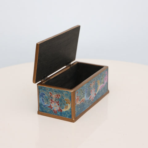 ✨📦 Cofre Decorativo de Vidrio Pintado a Mano ✨