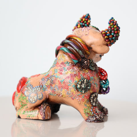 ✨🐂 Toro de Pucará Premium Sentado Brocateado ✨🐂