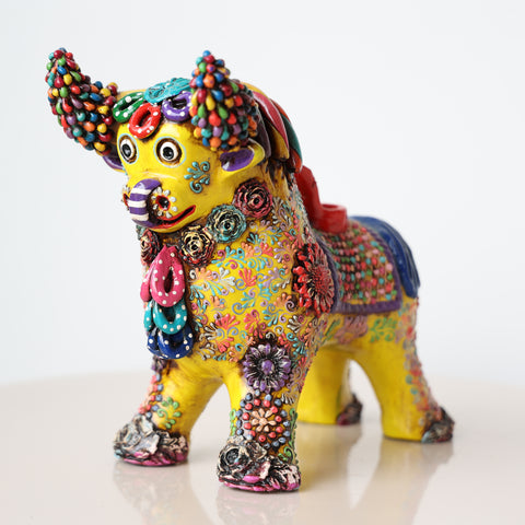 ✨🐂 Toro de Pucará 20cm Premium Brocateado