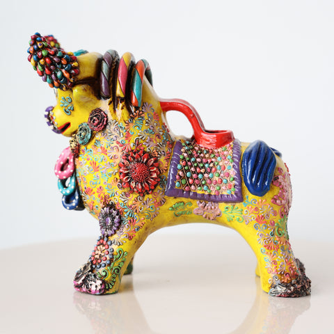 ✨🐂 Toro de Pucará 20cm Premium Brocateado