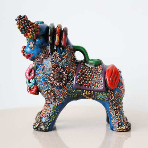 ✨🐂 Toro de Pucará 20cm Premium Brocateado