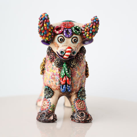 ✨🐂 Toro de Pucará 20cm Premium Brocateado