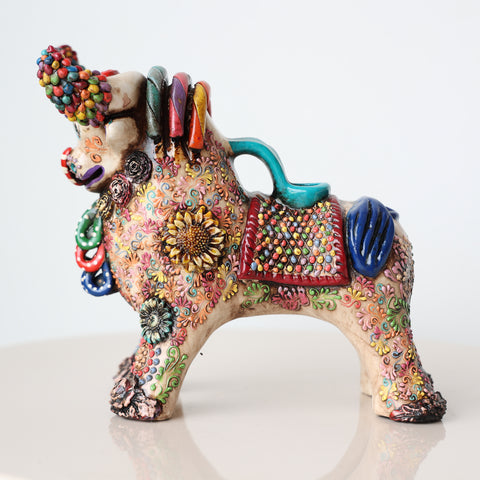 ✨🐂 Toro de Pucará 20cm Premium Brocateado