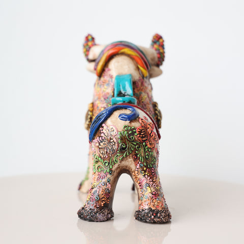 ✨🐂 Toro de Pucará 20cm Premium Brocateado