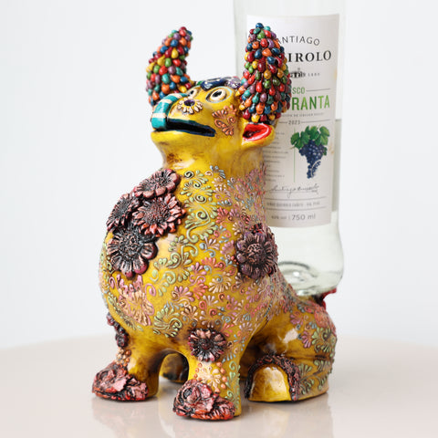 ✨🍷 Portavino Premium Toro Brocateado 25cm ✨🐂