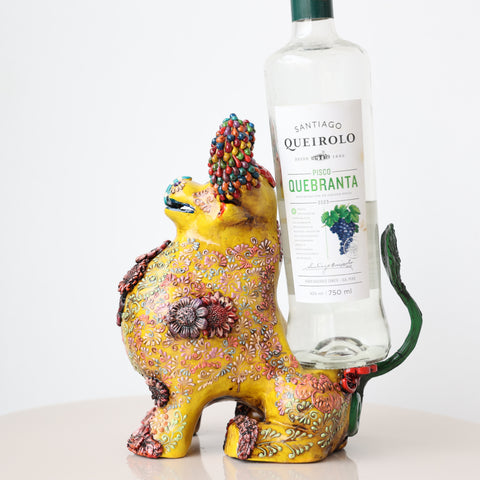 ✨🍷 Portavino Premium Toro Brocateado 25cm ✨🐂