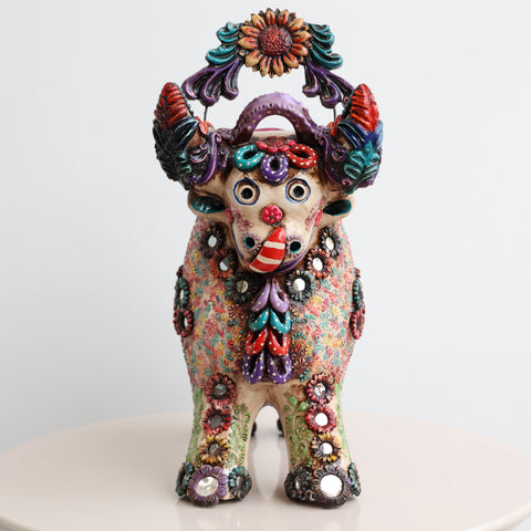 ✨🐂 Toro de Pucará 37cm Premium Brocateado – Edición Especial ✨🐂