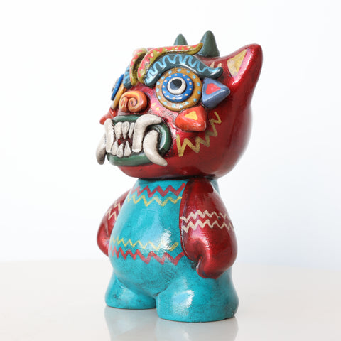 🐱✨ Ícaro Gato Michi 15 cm – Cerámica Iconográfica ✨