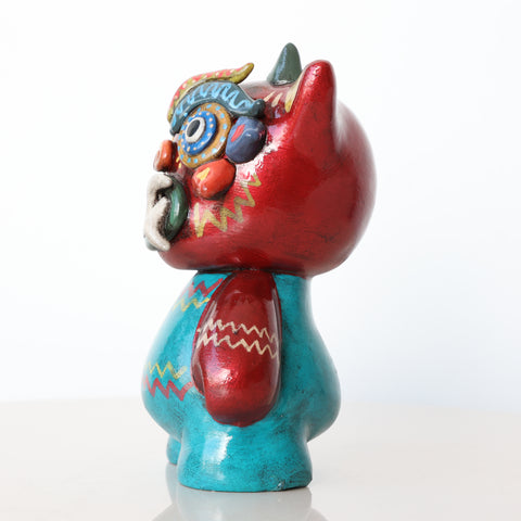 🐱✨ Ícaro Gato Michi 15 cm – Cerámica Iconográfica ✨