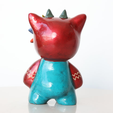 🐱✨ Ícaro Gato Michi 15 cm – Cerámica Iconográfica ✨