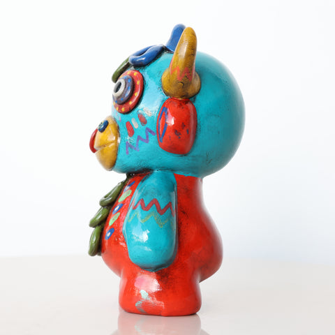 🐂✨ Ícaro Toro de Pucará 15 cm – Cerámica Iconográfica ✨