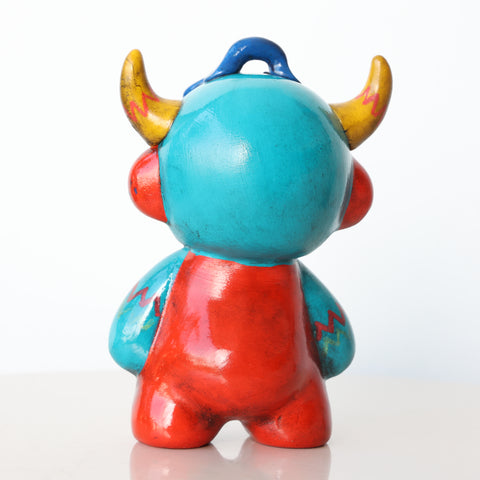 🐂✨ Ícaro Toro de Pucará 15 cm – Cerámica Iconográfica ✨