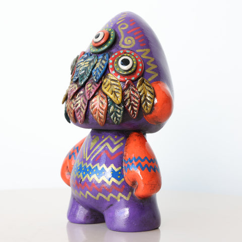 🛡️🌿 Ícaro Guardián 15 cm – Cerámica Iconográfica ✨