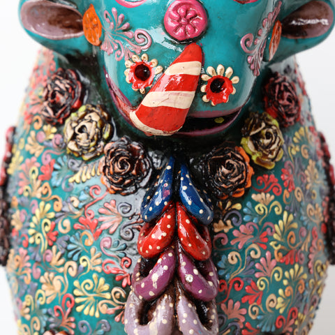 🐂✨ Toro de Pucará Premium Brocateado 31cm  ✨ (Copia)