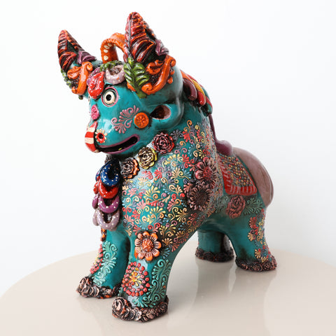 🐂✨ Toro de Pucará Premium Brocateado 31cm  ✨ (Copia)