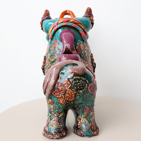 🐂✨ Toro de Pucará Premium Brocateado 31cm  ✨ (Copia)